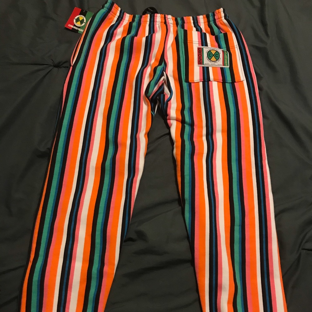 Cross Colours Striped Joggers - Picture 2 of 5